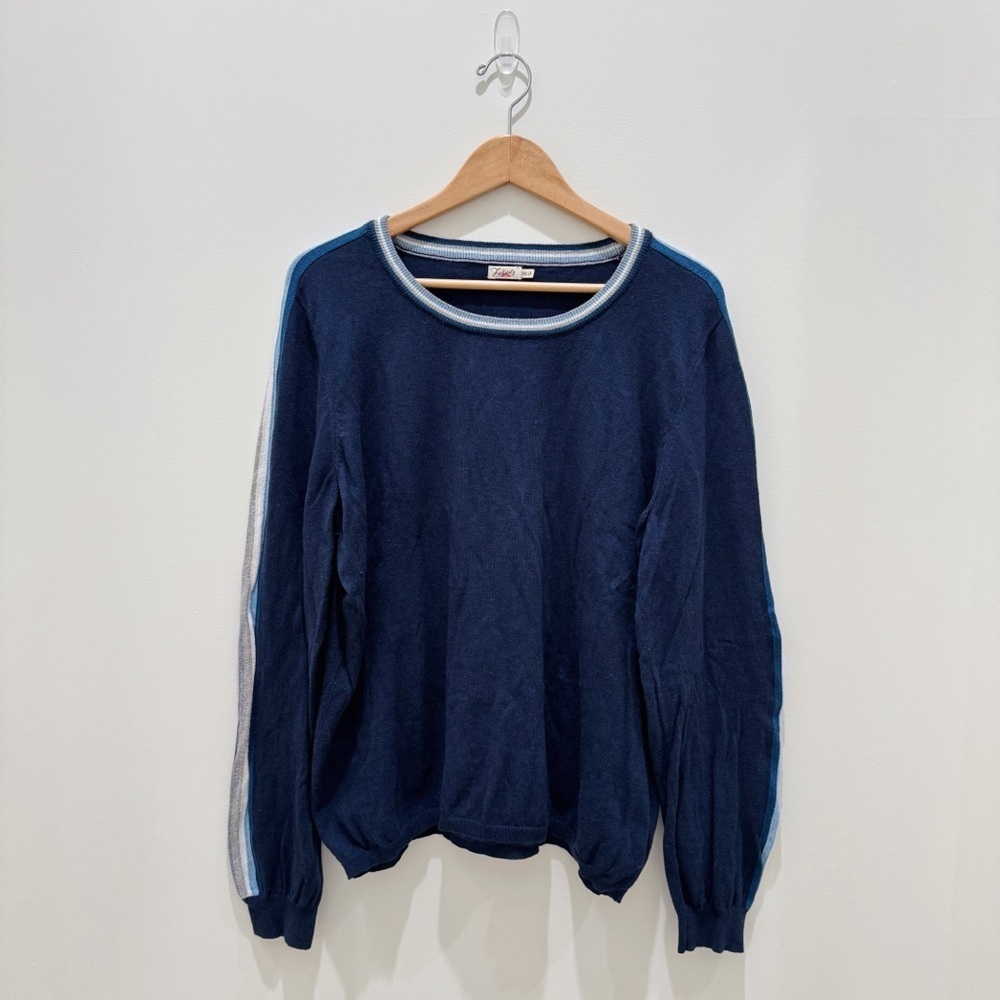 Faherty Women’s Vintage Surf Sweater Cotton/Cashmere in stripe blue
Size XXL - Picture 6 of 11